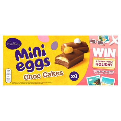 Cadbury Mini Egg Chocolate Cakes 6 Pack 161g