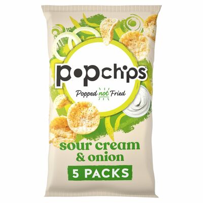 Popchips Sour Cream & Onion 5 Pack 85g