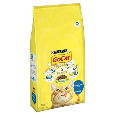 Go-Cat Herring, Tuna & Vegetable Dry Cat Food 2kg