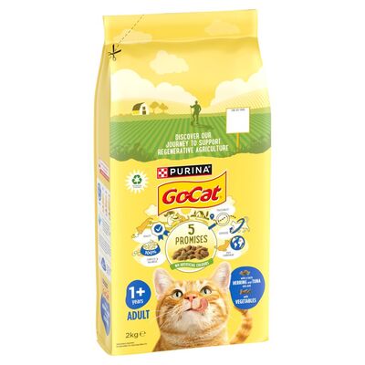 Go-Cat Herring, Tuna & Vegetable Dry Cat Food 2kg