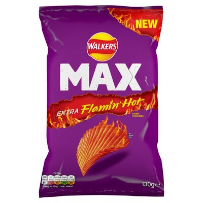 Walkers Max Extra Flamin Hot 130g