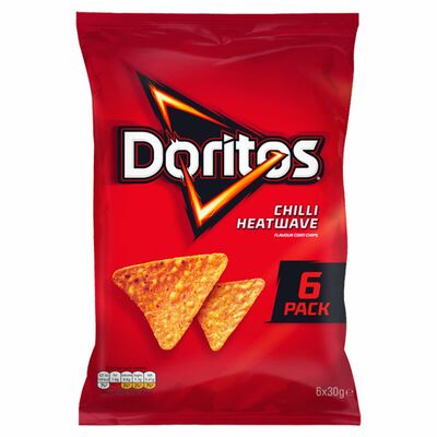 Doritos Chilli Heatwave 6 Pack 180g