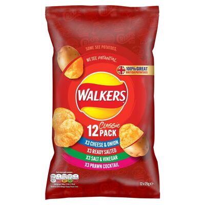 Walkers Variety Crisps 12 Pack 25g