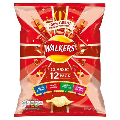 Walkers Variety Crisps 12 Pack 25g