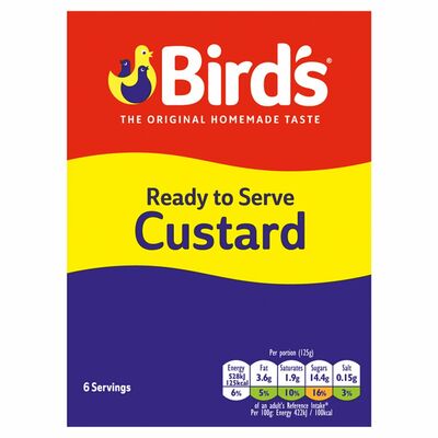 Bird's Ready To Serve Custard 750g