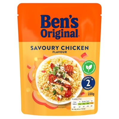 Ben's Original Ready To Heat Savoury Chicken Flavour 220g