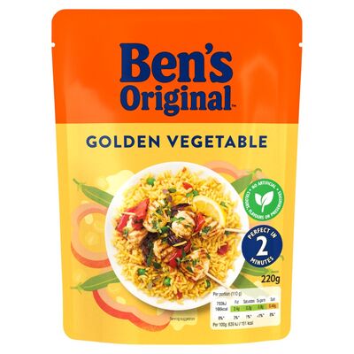 Ben's Original Ready To Heat Golden Vegetable Rice 220g