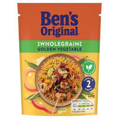 Ben's Original Ready To Heat Wholegrain Golden Vegetable 220g