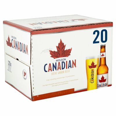 MOLSON CANADIAN BOTTLE PACK 20 X 300ML