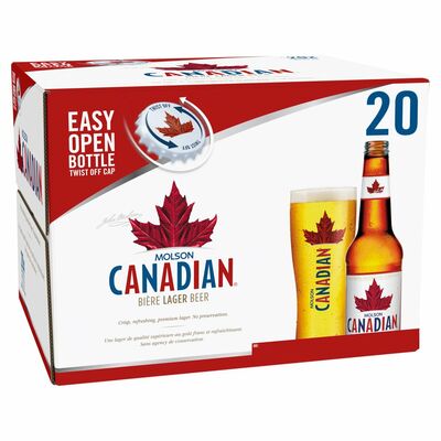 MOLSON CANADIAN BOTTLE PACK 20 X 330ML