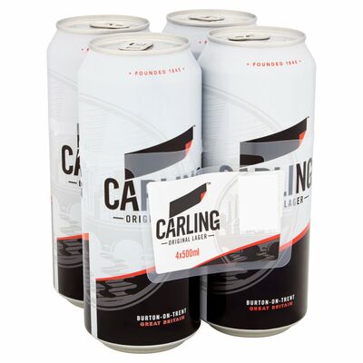 CARLING CAN PACK 4 X 500ML