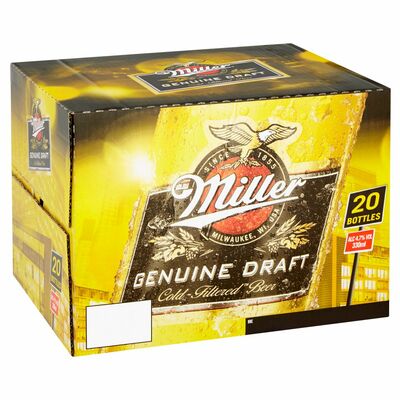 MILLER BOTTLE PACK 20 X 330ML