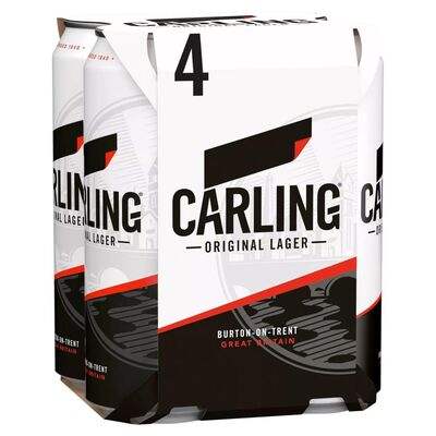 Carling Lager Can Pack 4 x 500ml