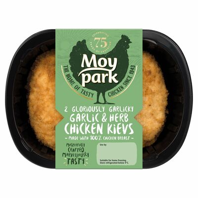 Moy Park Garlic & Herb Chicken Kievs 2 Pack 260g