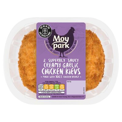 Moy Park Creamy Garlic Chicken Kievs 2 Pack 260g