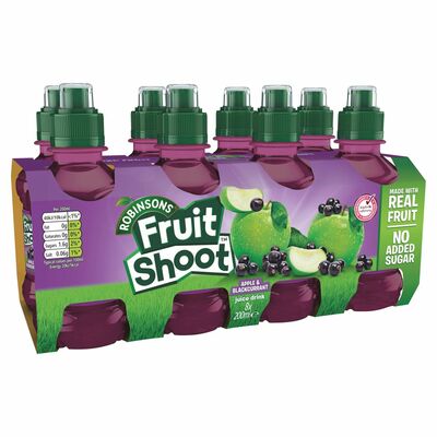 Robinsons Fruit Shoot Blackcurrant & Apple Bottle Pack 8 x 200ml