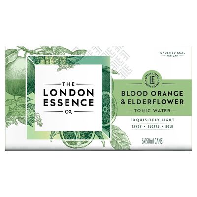 London Essence Org& Elderflower Can Pack 6 x 150ml