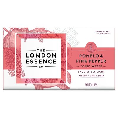 London Essence Pomelo Pink Pepper Can Pack 6 x 150ml 