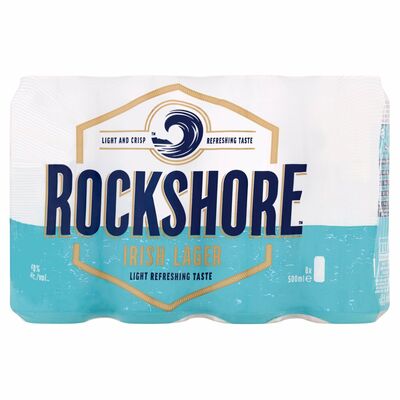 ROCKSHORE LAGER CAN PACK 8 X 500ML