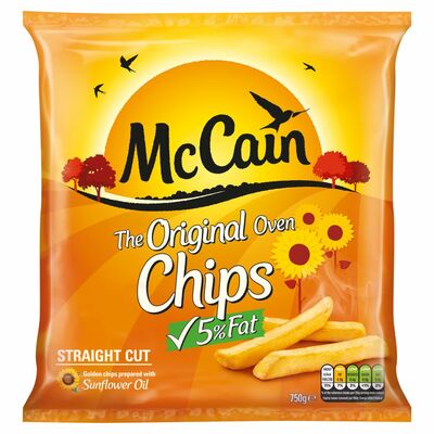 McCain Naked Straight Oven Chips 750g