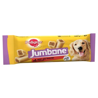 Pedigree Jumbone With Beef & Poultry For Medium Dogs 2 Pack 180g