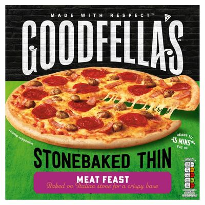 Goodfella's Stone Baked Thin Meat Feast Pizza 345g