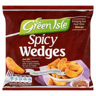 Green Isle Spicy Wedges 600g