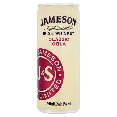 Jameson Whiskey & Cola Can 250ml