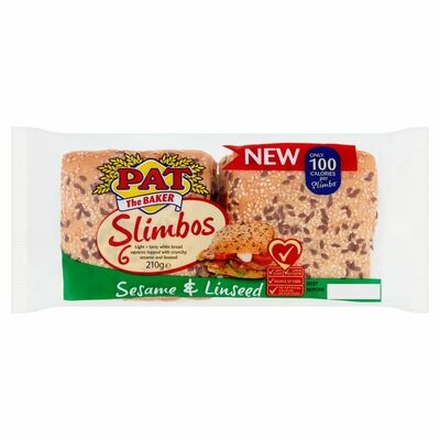 Pat The Baker Sesame & Linseed Slimbos 6 Pack 230g