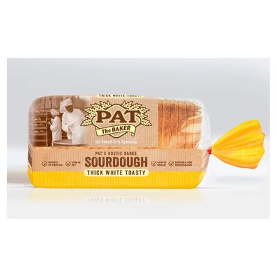 Pat The Baker Thick White Toasty Sourdough 700g