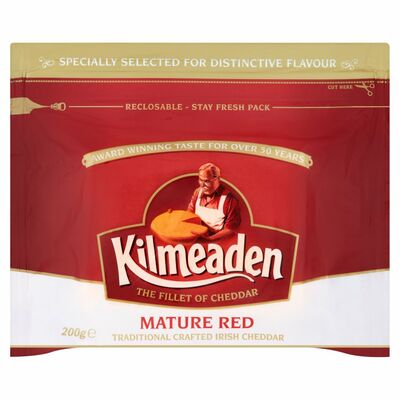 Kilmeaden Mature Red Block Cheddar Cheese 200g