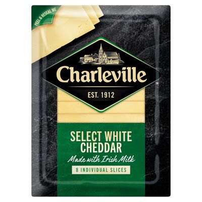 Charleville Select White Cheddar Slices 160g