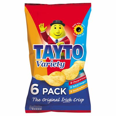 Tayto Variety Crisps 6 Pack 150g