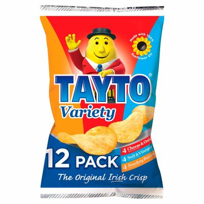 Tayto Variety Crsips 12 Pack 330g