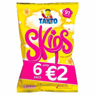 Tayto Skips 6 Pack 102g