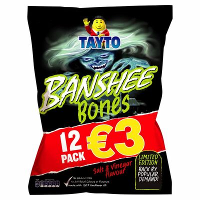 Tayto Banshee Bones Crisps 12 Pack 204g