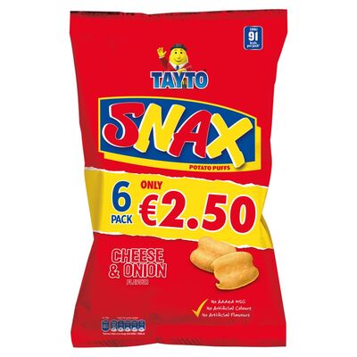 Tayto Snax 6 Pack 102g