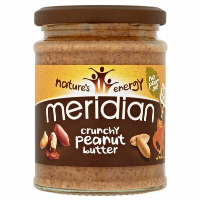 MERIDIAN NATURAL PEANUT BUTTER CRUNCHY NO SALT 280G