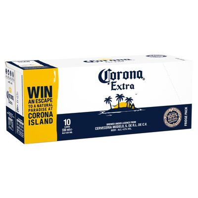 Corona Extra Can Pack 10 x 330ml