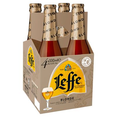 Leffe Blonde Beer BottlePack 4 x 330ml