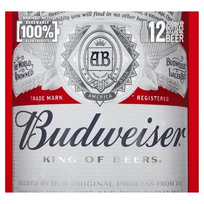 Budweiser Bottle Pack 12 x 330ml
