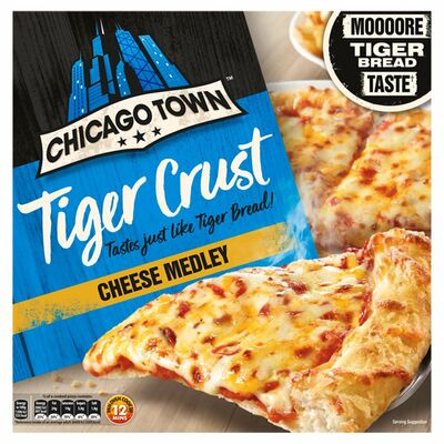 CHICAGO TOWN TIGER CRUST CHEESE MEDLEY PIZZA 305G
