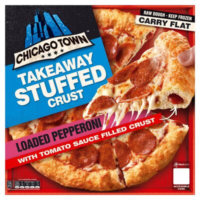 Chicago Town Pepperoni Stuffed Crust Pizza 645g