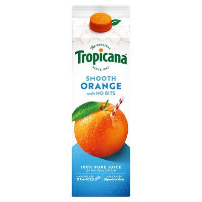 Tropicana Orange Juice Smooth 900ml