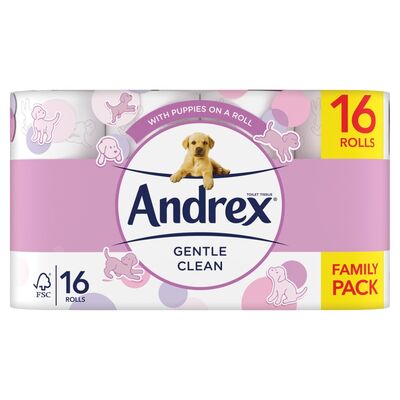 Andrex Gentle Clean Toilet Tissue 16roll