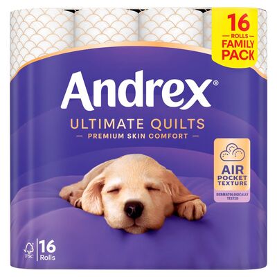 Andrex Toilet Tissue Supreme Quilts 16 Roll