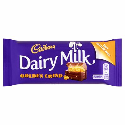 Cadbury Dairy Milk Golden Crisp Chocolate Bar 54g