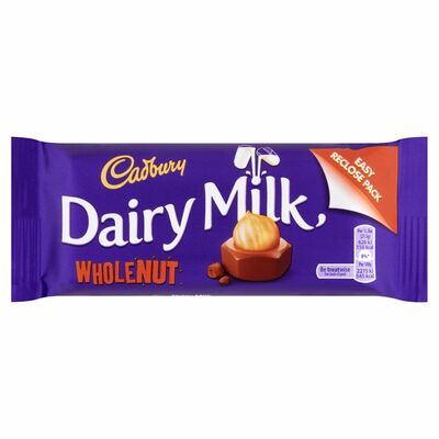Cadbury Dairy Milk Wholenut Chocolate Bar 55g
