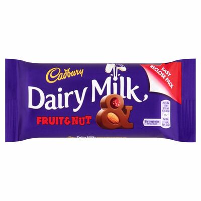 Cadbury Dairy Milk Fruit & Nut Chocolate Bar 54g