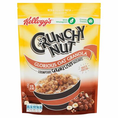 Kellogg's Crunchy Nut Glorious Oat Granola Scrumptious Caramelised Hazelnuts 380g